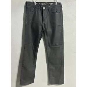 Ring Of Fire Jeans Mens Sz 33 x 32 Slim Straight Dark Wash